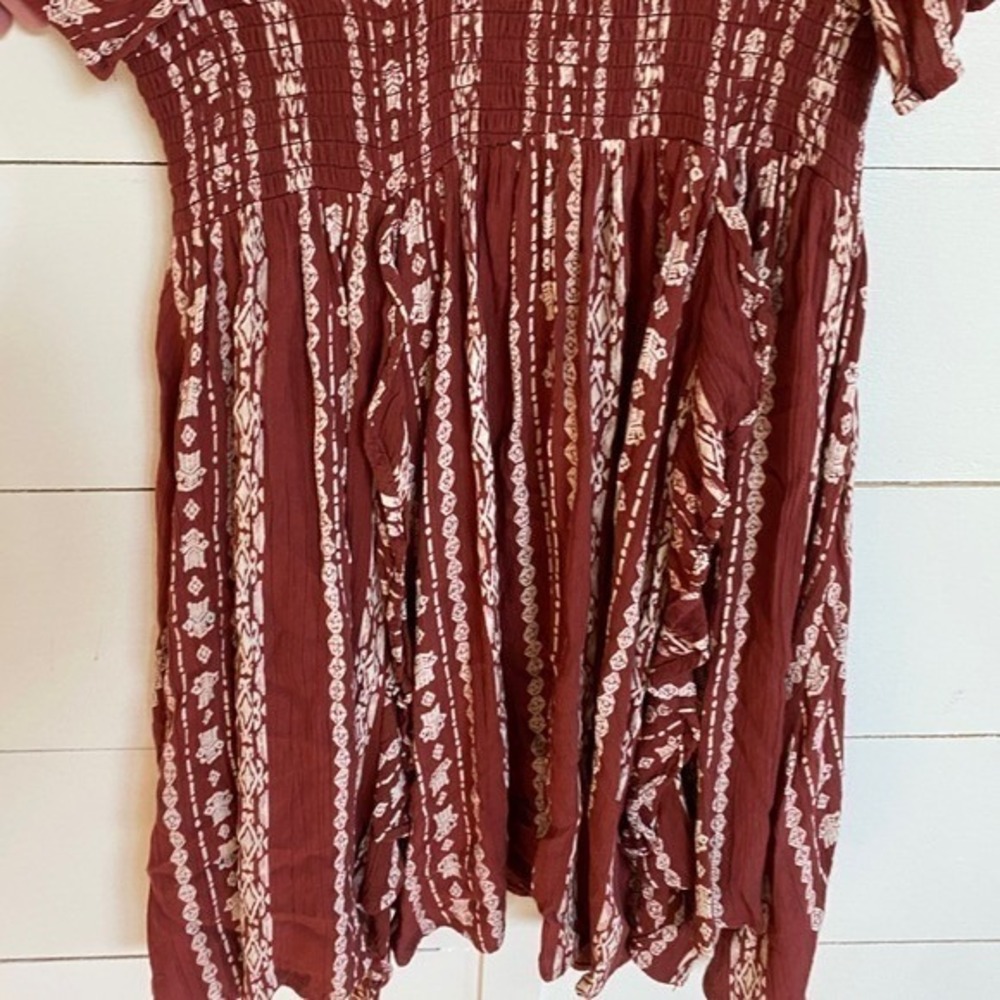 Angie Women's V Neck Flutter Sleeve Dress - S NWOT - Picture 4 of 13